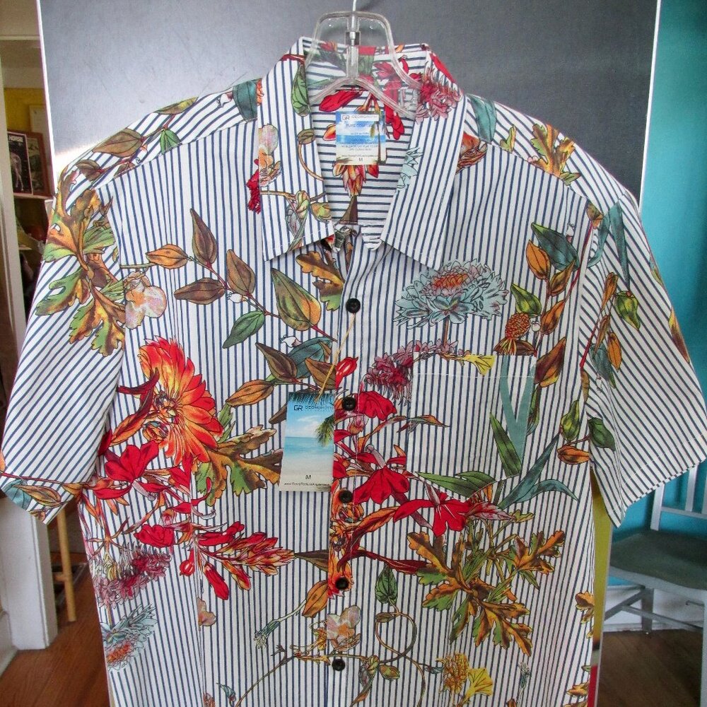 NWT- Georg Roth S/S Cotton Print Shirt